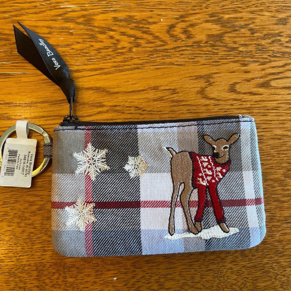 Vera Bradley Zip ID Case in Perfectly Plaid